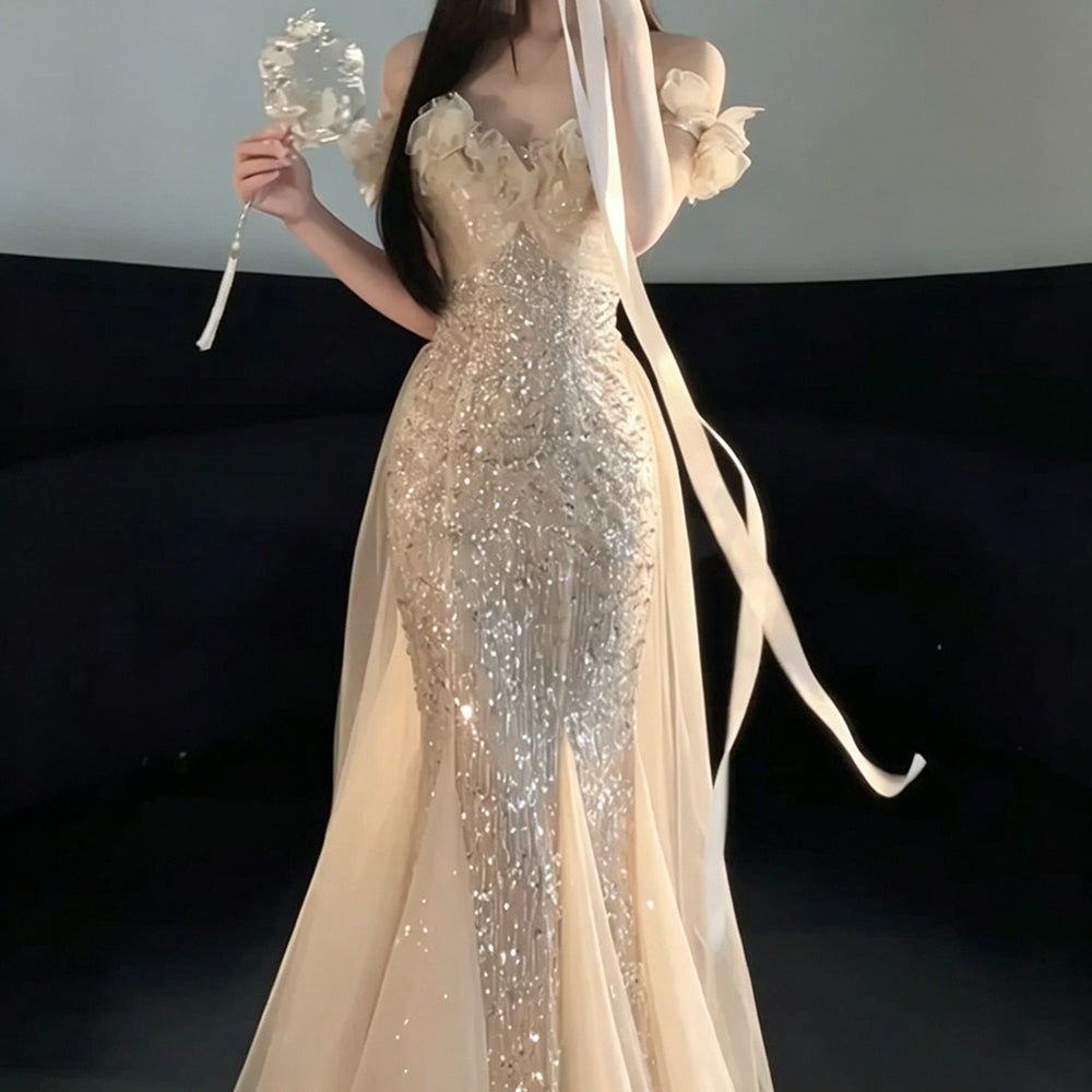 Custom Mermaid Evening Gown