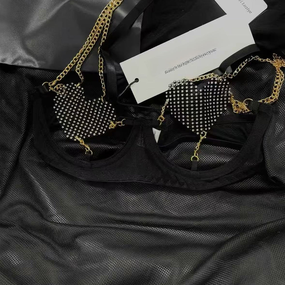 Black Lace Lingerie Set