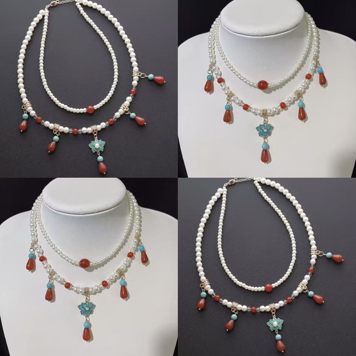 Ancient-Style Pearl Necklace
