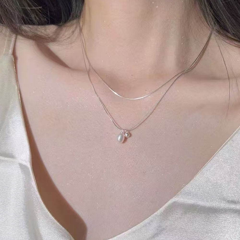 Double Layer Pearl Necklace