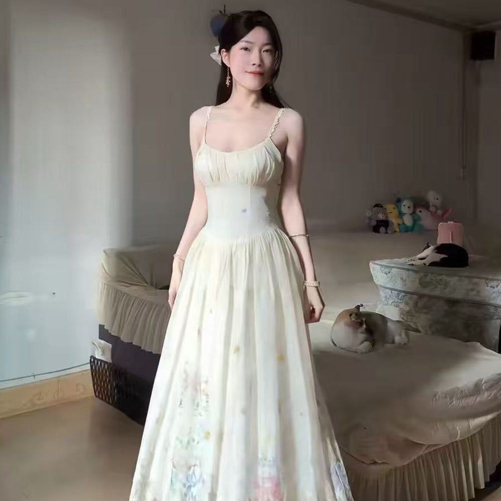 Floral Spaghetti Strap Maxi Dress