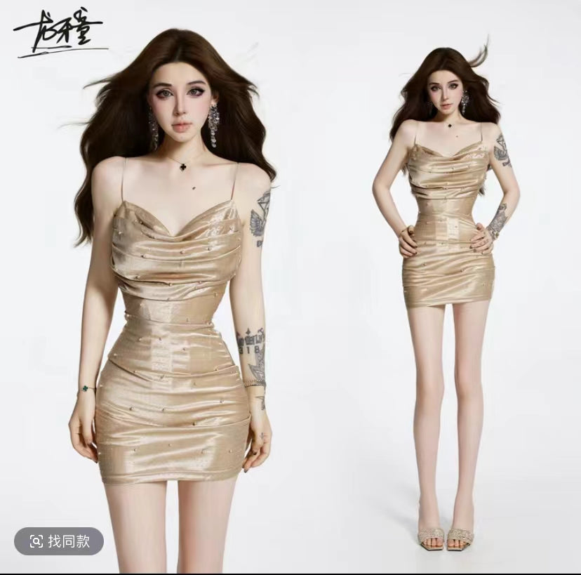 Gold Hour Satin Slip Dress