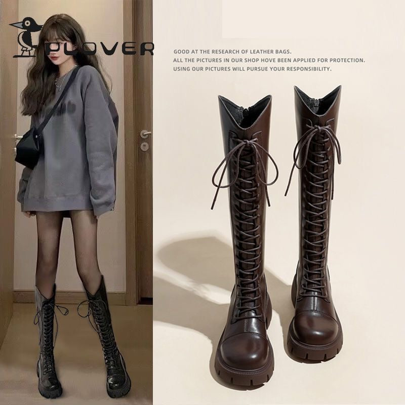 Leather boots