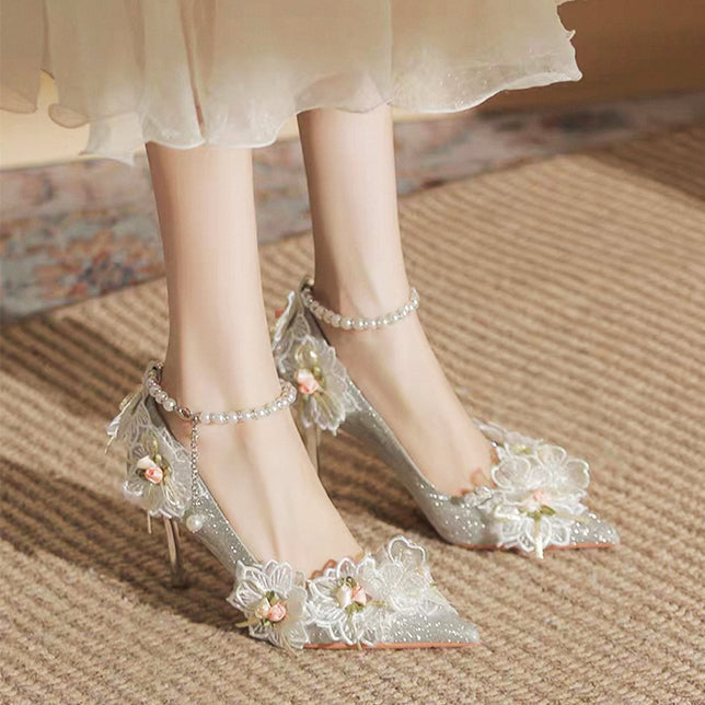 floral stilettos