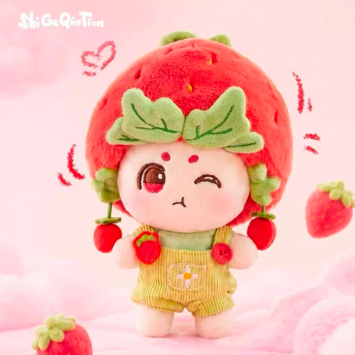 Strawberry doll ornaments