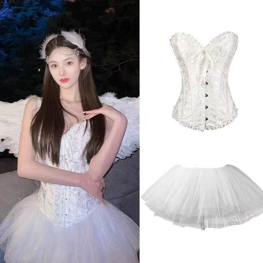 Swan ruffle skirt