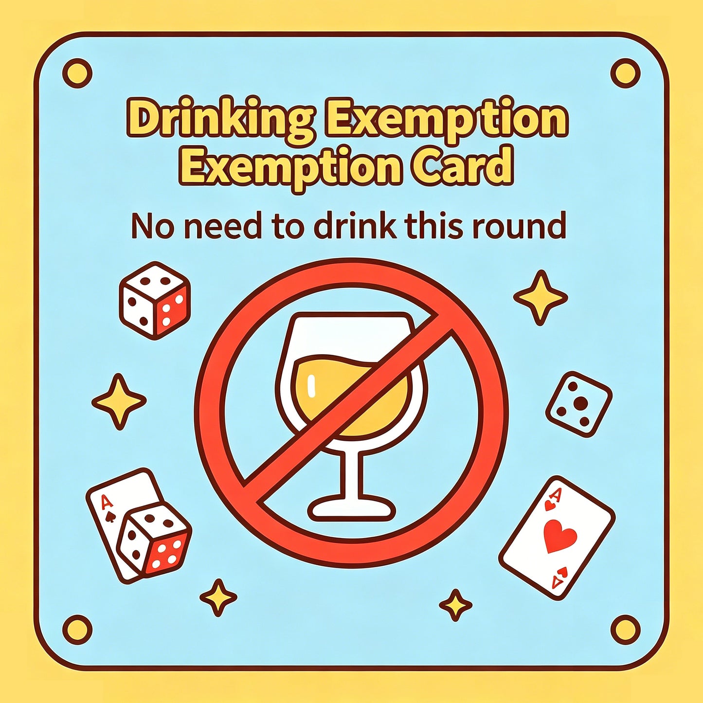 Alcohol-Free Card