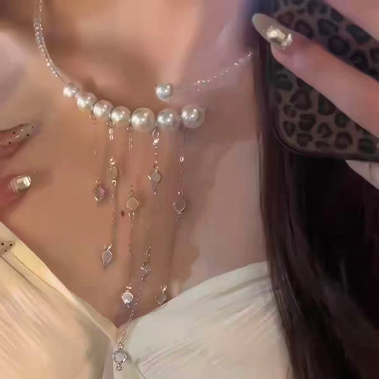 Pearl tassel necklace