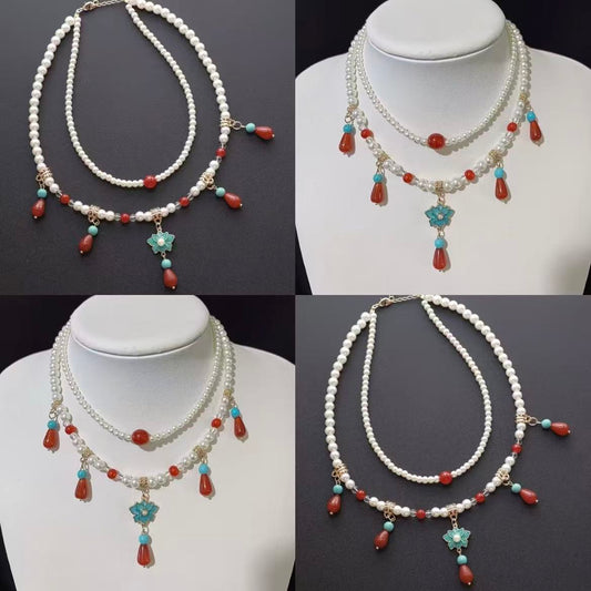Ancient-Style Pearl Necklace