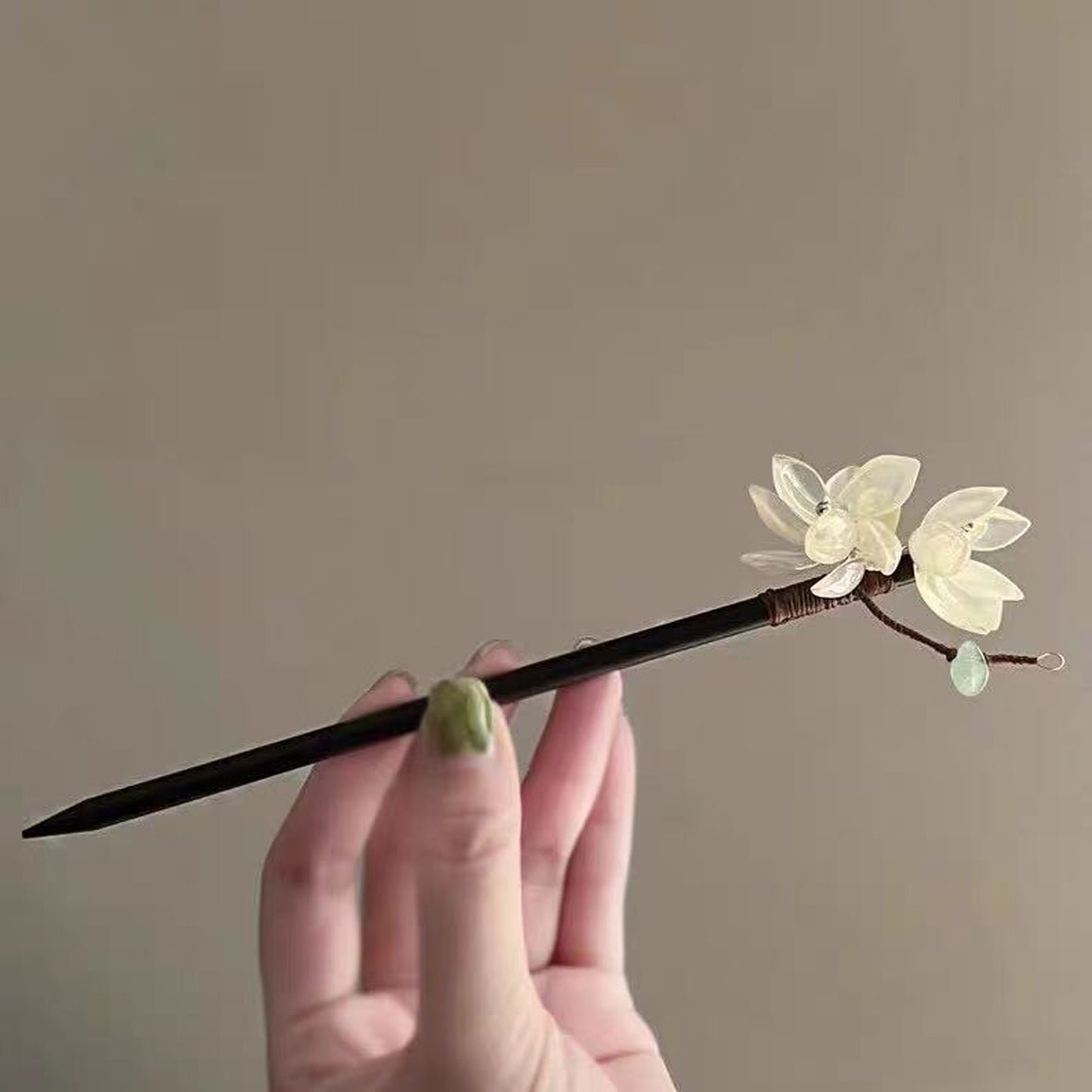 magnolia wooden hairpin