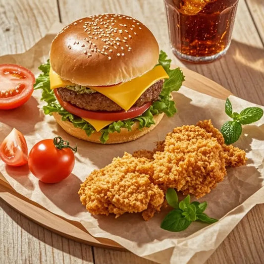 Burger & Fried Chicken Combo