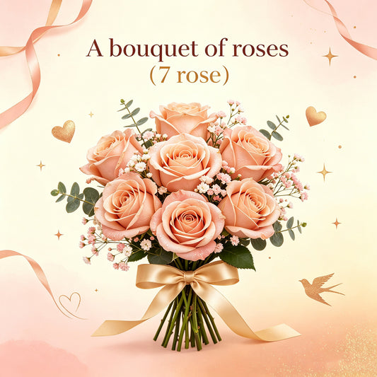 A bouquet of roses（7 rose） -56$