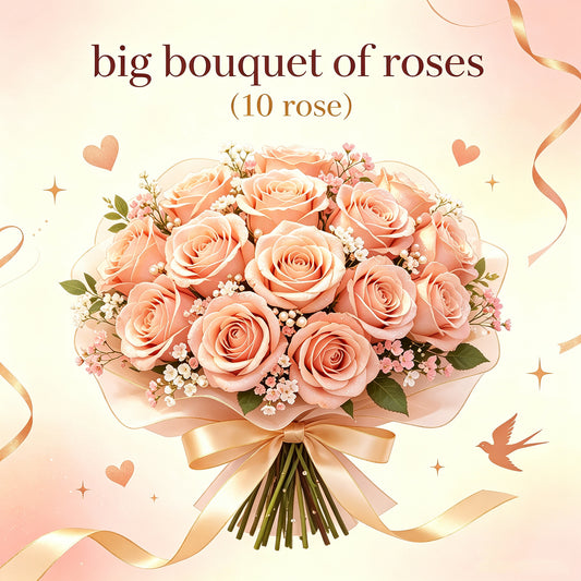 Big bouquet of roses（10 rose）-70$