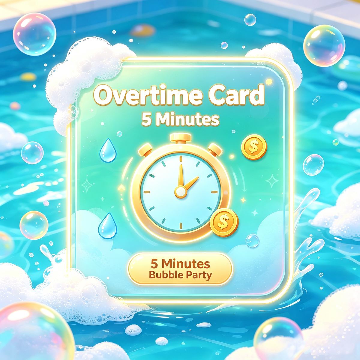 Overtime card (five minutes)