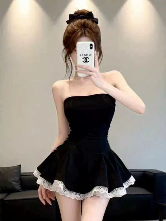 Lacy ruffle skirt