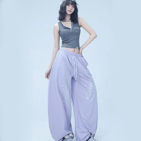 Purple trendy brand pants