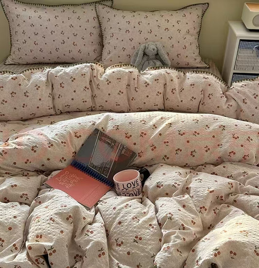 Four-piece cotton bed
