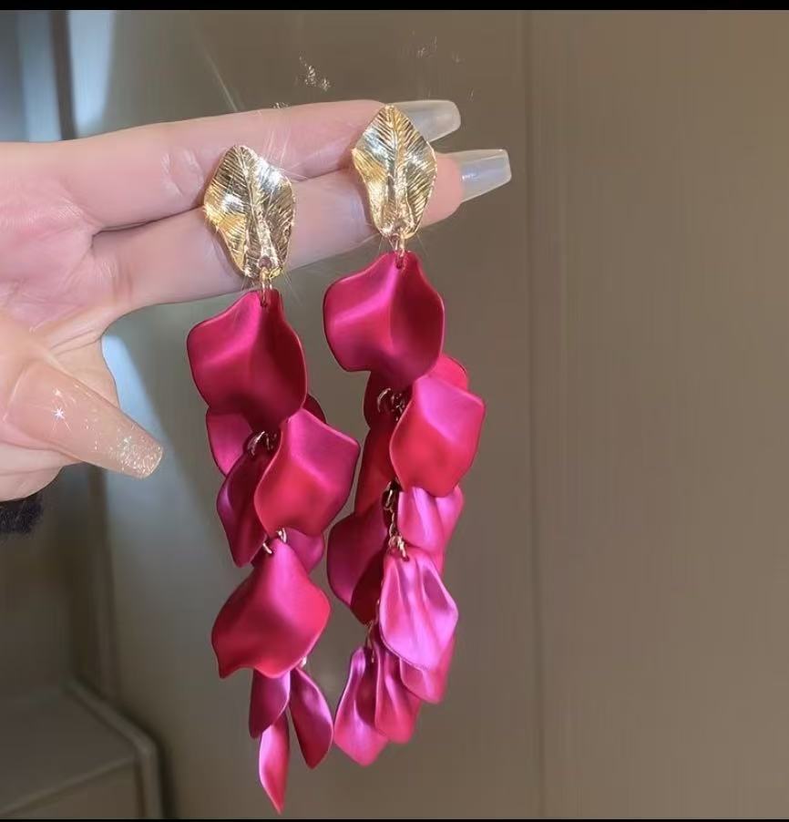Rose Petal Earrings