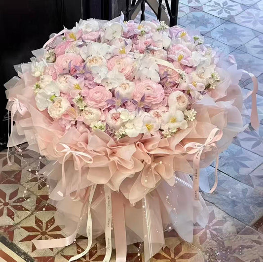 Peach Nebula Grand Bouquet
