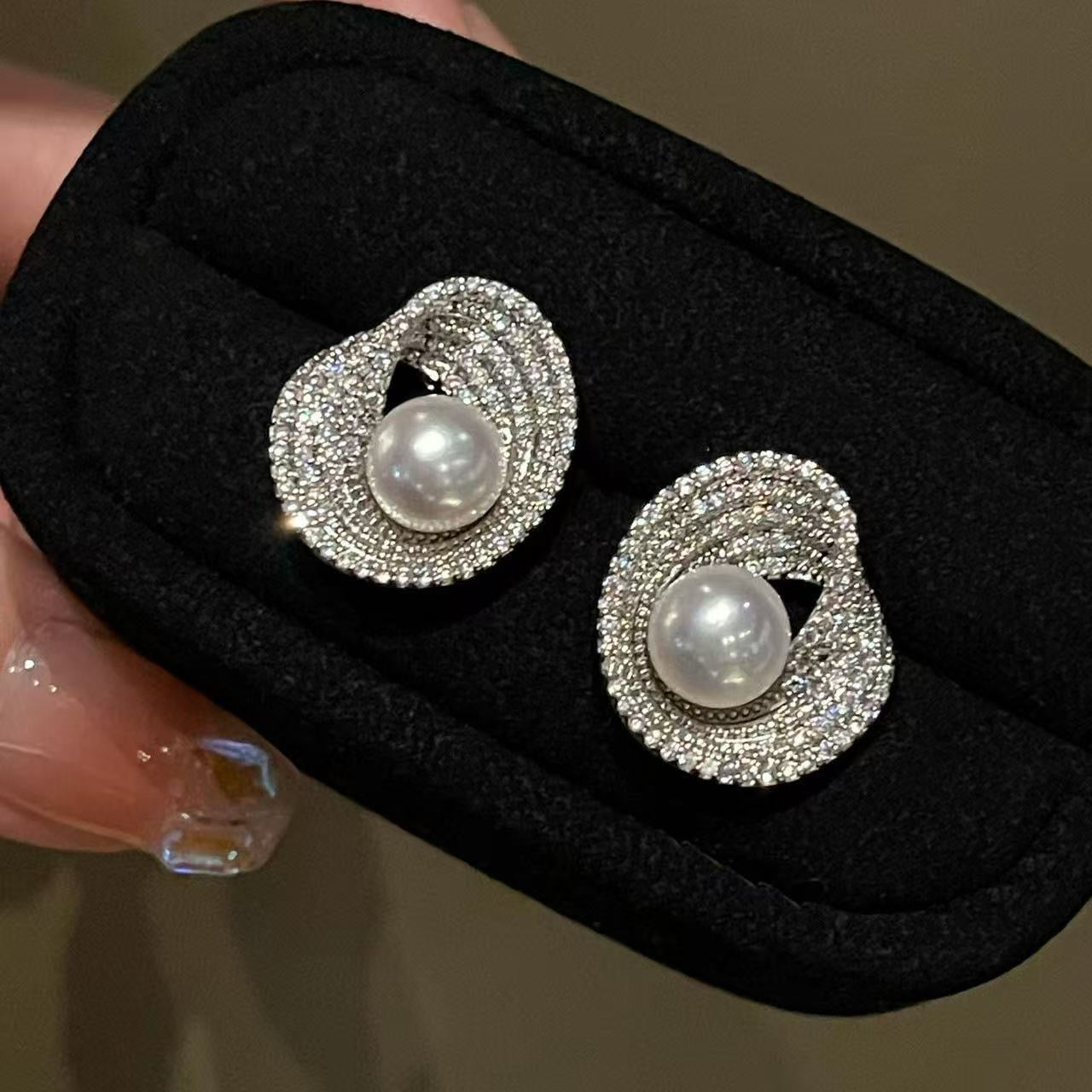 pearl earrings