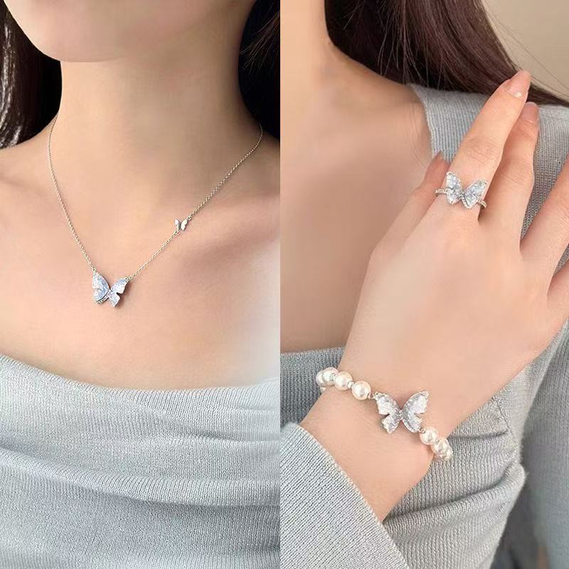 Butterfly jewelry set