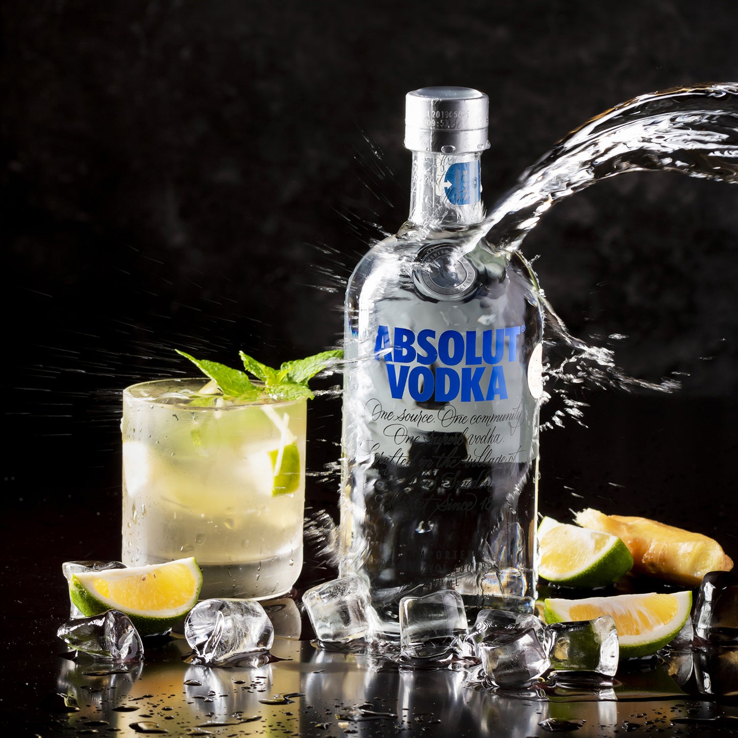 One shot of vodka